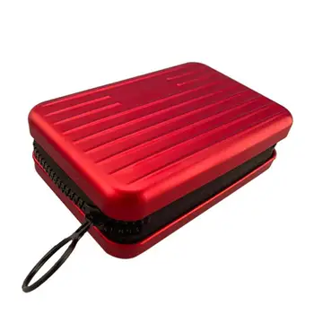 

1PCS Men Business Card Holder Aluminum Alloy Credit Case RFID Card Zipper Purse Card Zipper Coin Unisex Holder Women Pocket C6U9
