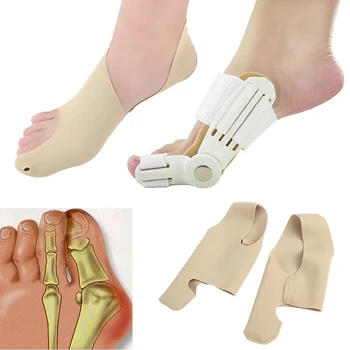 

1/2pair Toe Separator Hallux Valgus Bunion Corrector Orthotics Feet Bone Thumb Adjuster Correction Pedicure Sock Straightener