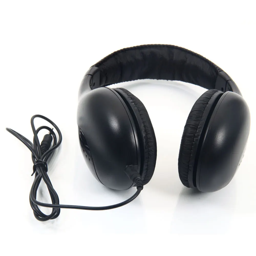 5 in 1 Wireless Headphones for MP3 PC TV Black Wired wireless Two Type Earphone US Stock Battery Supply Headset
