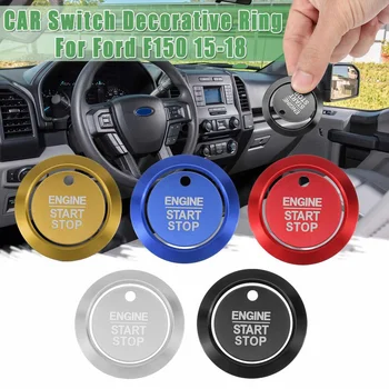 

Car Start Stop Engine Push Button Outer switch decorative ring Center cover switch decorative ring For Ford F150 2015-2018