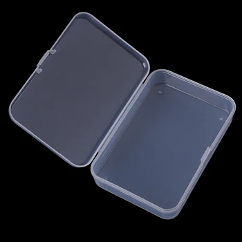 

New New 1PCS PP Material Transparent Plastic Storage Box Clear Multipurpose Display Case Plastic Jewelry Storage Boxes