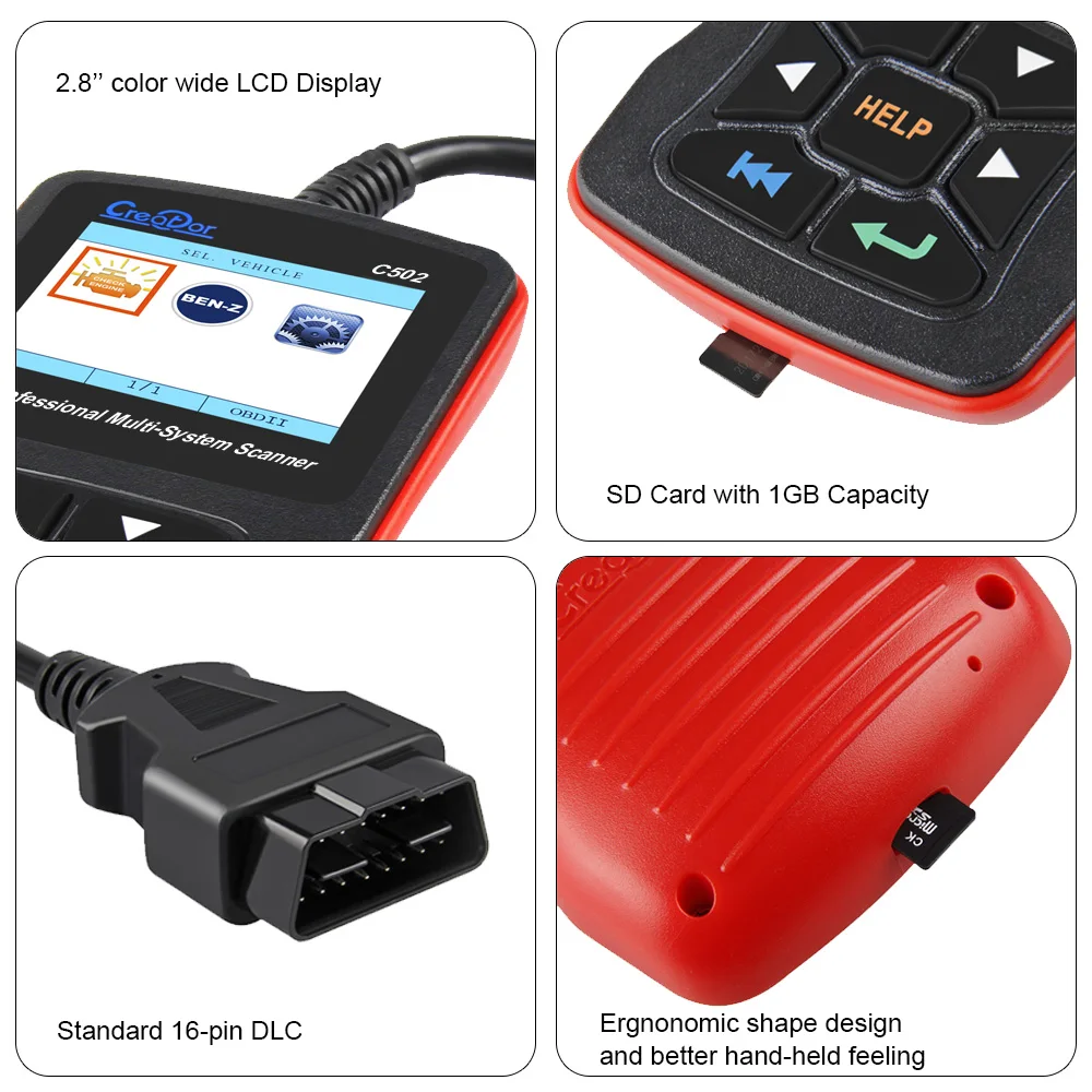 Creator c502-メルセデスベンツw212用のプロの自動診断スキャナー,完全なシステム,obd2ケーブル AliExpress