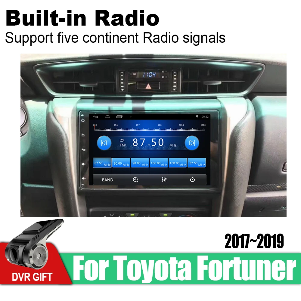 Автомобильный gps мультимедийный плеер для Toyota Fortuner 2017 2018 2019 автомобильный Android