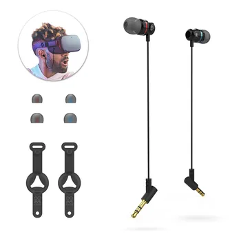 

Wired Earbuds Earphones Game Audio Noise Isolating Portable 360 Degree Surround Aluminum Alloy For Oculus Quest VR Headset