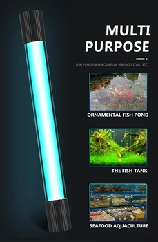

Aquarium UV Sterilizer Light Submersible Water Clean Lamp For Pond Fish Tank 5W/7W/9W Aquarium Diving UV Light US /EU
