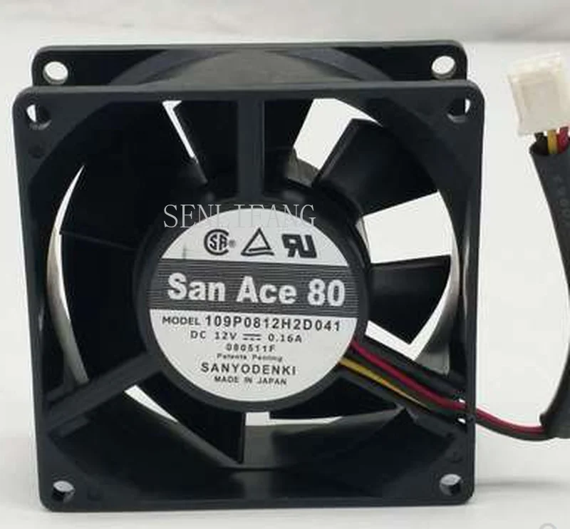 

Free shipping for Original SANYO 109P0812H2D041 8032 12V 0.16A 80 * 80 * 32mm 3 lines Alarm fan