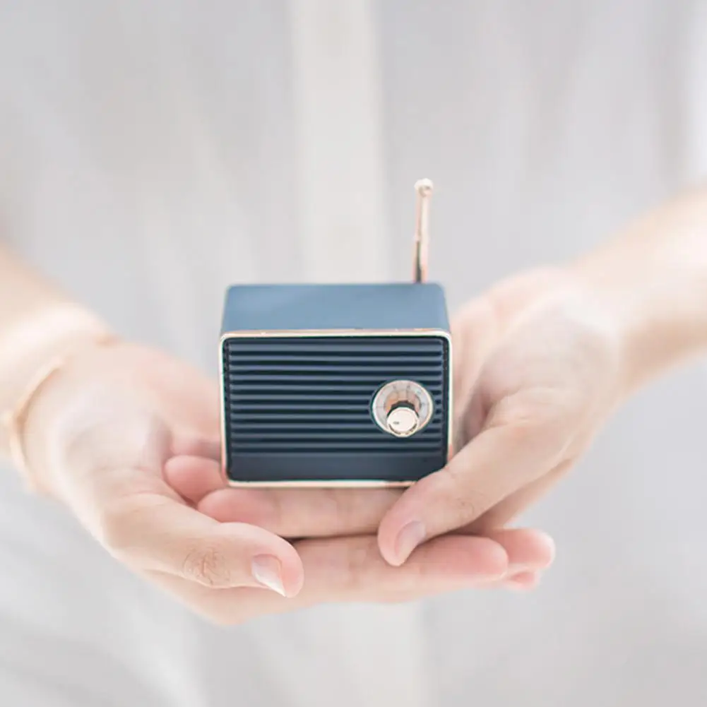 Bluetooth колонка в ретро стиле винтажный мини bluetooth-динамик Ностальгический тяжелый бас 3D стерео объемный HiFi звуковые эффекты