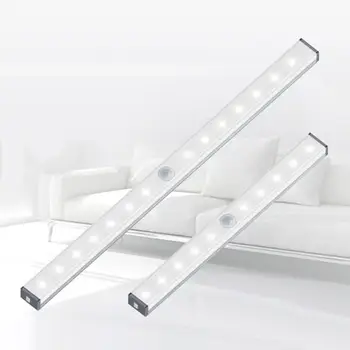 

Lights LED Night Light Magnetic Motion Sensor Light 20s Delay Battery Powered Cabinet Wardrobe LED Lamp Night