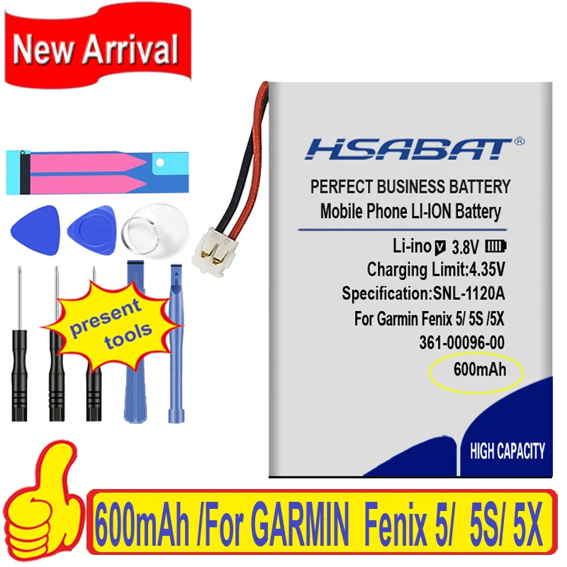 Аккумулятор 100% мА · ч 600-361-00 00097-361-00 00096-361-00 для GARMIN Fenix 5/ 00098/5X GPS Multi sport 5S | Мобильные