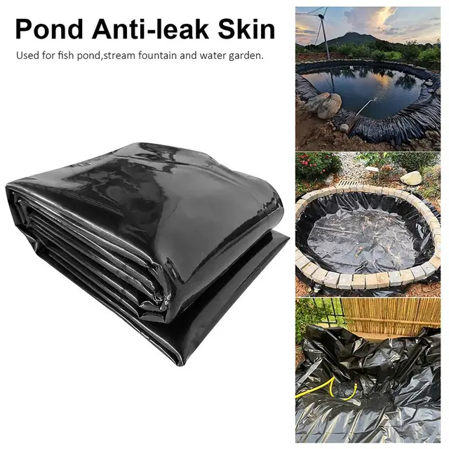 Rugalmas Haltavak Bélések Fekete Megerősített Kerti Tó Tarpaulins Kultúra Farm Hdpe Szünet Elleni Membrán Halak Burkolata
