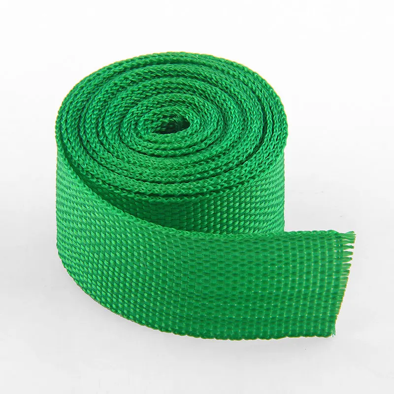 2 Green 20mm 100 ярдов/партия 20 мм 15 цветов полипропиленовый ленточный ремень для рюкзака поводок ошейник и поводки DIY ремесло - Цвет: 2 Green 20mm