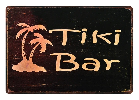 TIKI Bar вывеска для серфинга металлические вывески лето пляж потертый шик Винтажный стиль стены паба домашний декор для ресторана металлический плакат DU-3029A - Цвет: DU1622