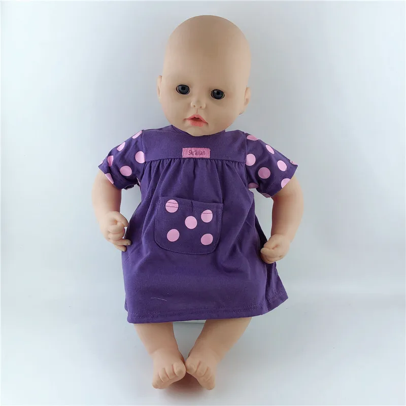15 стилей, комбинезоны, Одежда для куклы, подходит для 46 см/18nch, Детская кукла, лучший подарок на день рождения(продается только одежда - Color: Red