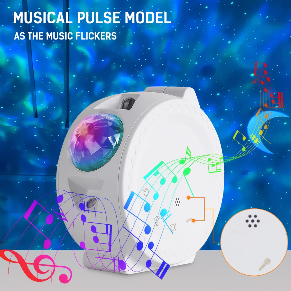 DC5V светодиодный сцена с прожекторами для дискотеки DJ Disco ball 18650 Батарея мощность Звук управление проектор музыка рождественские украшения для дома