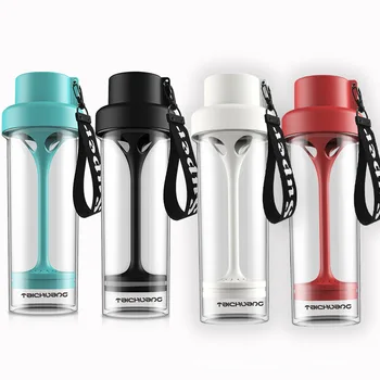 

sports water bottles Gift 400ML Infuser hydro flask plastic tea bottle filter new Juice lemon drink bottle Portable Kettle 2019