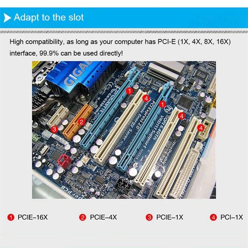 Компьютерная шина PCI-E Gigabit Ethernet сетевой карты Адаптеры для сим-карт Realtek 8111H 10/100/1000 Мбит/с для настольных ПК