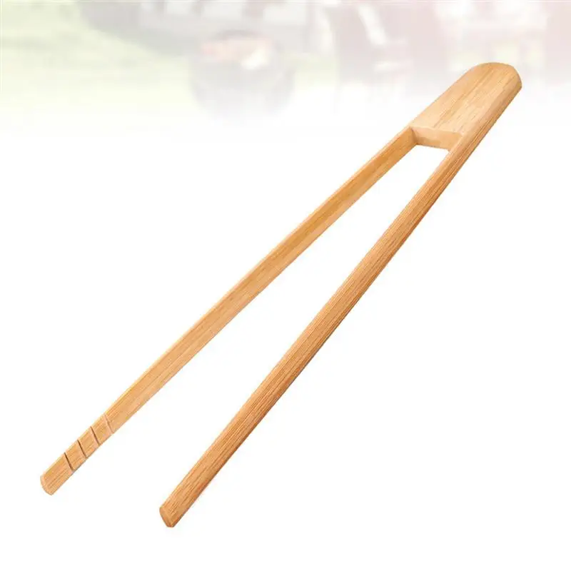 1pc Clip Reusable Creative Durable Multi-Functional Lightweight Bamboo Tongs Clip Food Clip For Bread Fruit