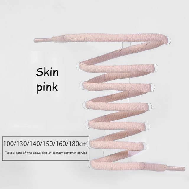 Oval Shoe laces 24 Color Half Round Athletic ShoeLaces for Sport/Running Shoes Shoe Strings 100/120/140/160/180cm Shoelace Skin pink