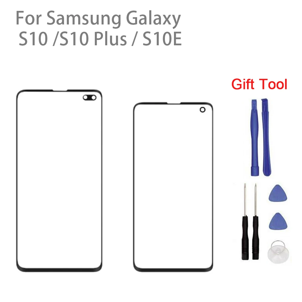 Для samsung Galaxy S10 G973 S10 plus G975 S10E G970 сенсорный экран дигитайзер Переднее стекло Сенсорная панель Замена+ инструмент