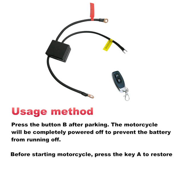 Commutateurs de batterie de moto télécommande sans – Grandado