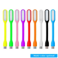 BRELONG Mini USB إضاءة ليد ليلية مرنة مصباح مكتب للقراءة للجوال الطاقة محول الكمبيوتر المحمول 1.2 واط 5 فولت(China)