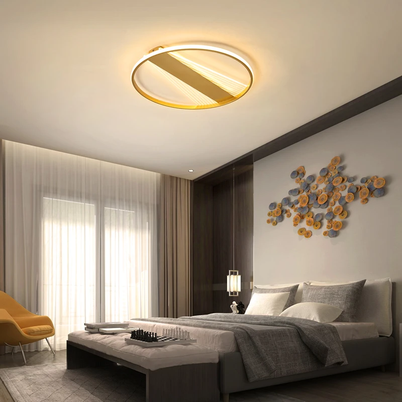 Modern gold Led Chandelier for Bedroom Living Room Kitchen Study  Ceiling Lamp Indoor Decoration Lighting Fixtures pottery barn chandelier