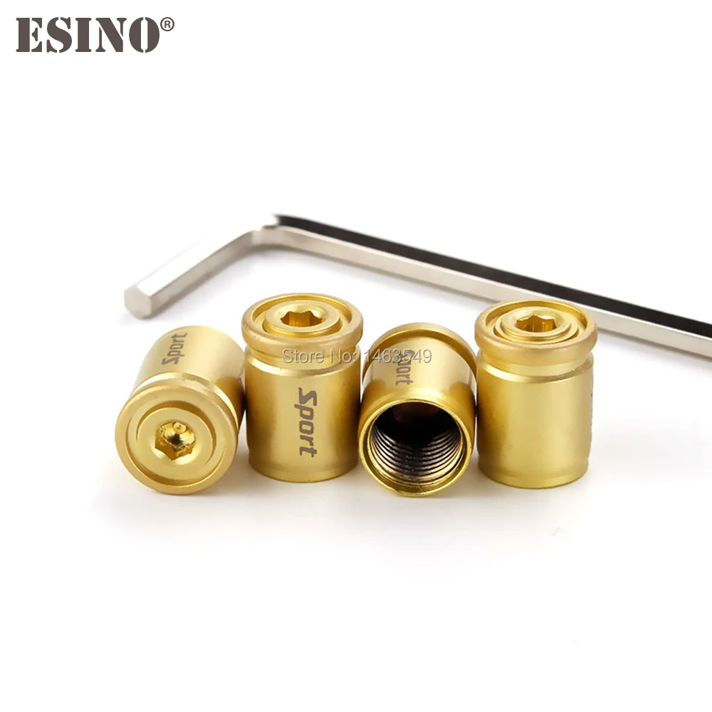 4 x новейший золотой цвет автомобиля Стайлинг противоугонные нержавеющие колеса крышки стержня вентиля шины из цинкового сплава колесный шток воздушного клапана шины шапки