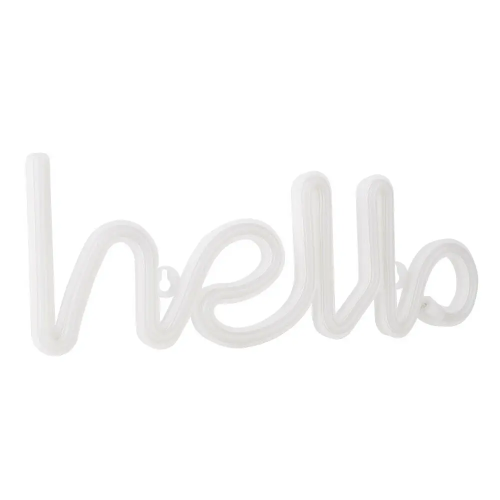 Ночной светильник USB Hello батарея фотография неоновые игрушки домашний декор день рождения подарки неоновый светильник неоновый знак светильник светодиодный неоновый светильник