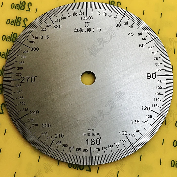 

Outer Diameter: 90mm Dial 360 Degree Angle Dial 90 # 8 # 2