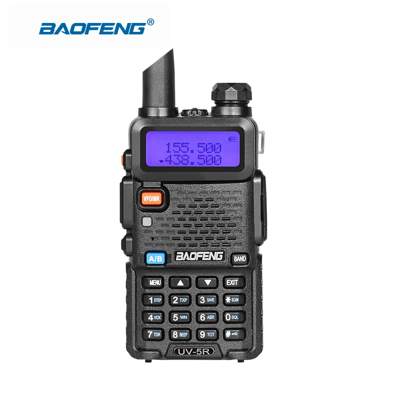 Baofeng UV-5R Black Two Way  Radio With Car Charger136-174Mhz 400-520Mhz Portable Walkie Talkie Transceiver