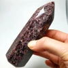 Natural Semi - Gemstone Single - Pointed Burgundy Garnet Crystal Raw Mineral Specimen Polished Healthy Healing Tower 5
