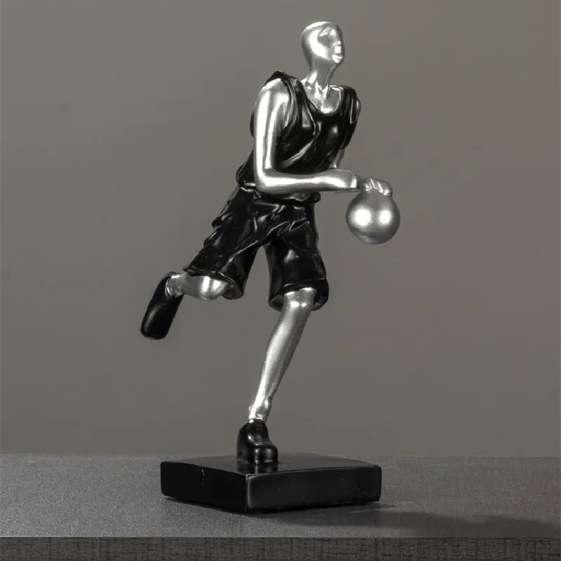Sculpture of a basketball player home decor modern ornaments home