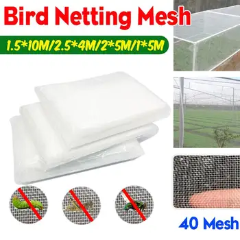 

1.5x10m Anti Bird Catcher Netting Pond Net Fishing Net Traps Crops Fruit Tree Vegetables Flower Garden Mesh Protect Pest Control