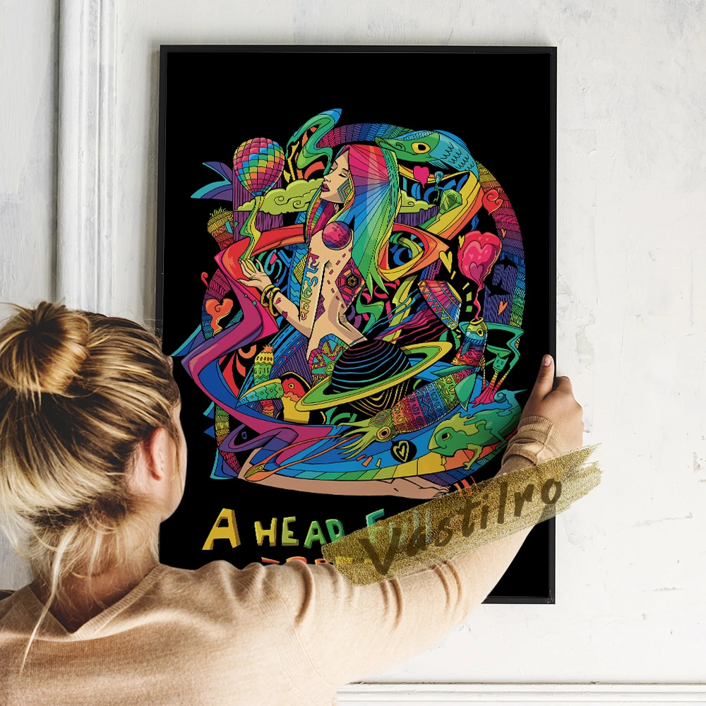 Coldplay A Head Full of Dreams Silk Poster Custom Print Wall Decor 20 x 13  Inch