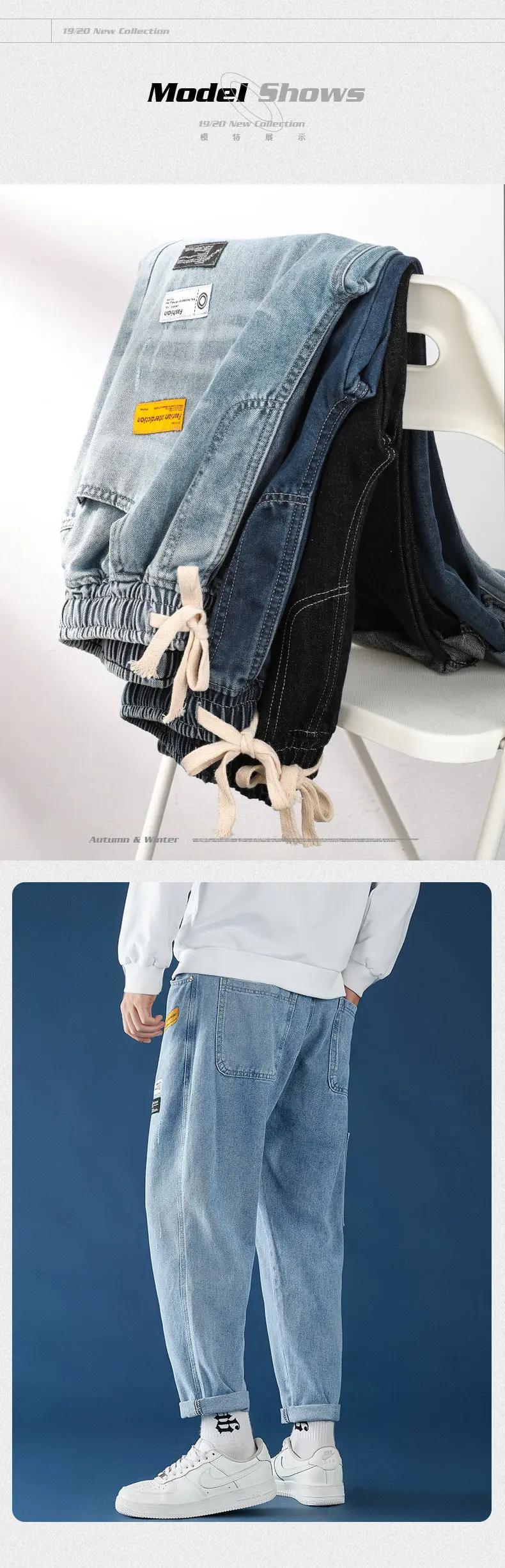 Straight Jeans Men Casual Winter Loose Wide Leg Jeans Men Pants Cowboy Mans Streetwear Korean Hip Hop Trousers Boy Brand Clothes designer jeans for men