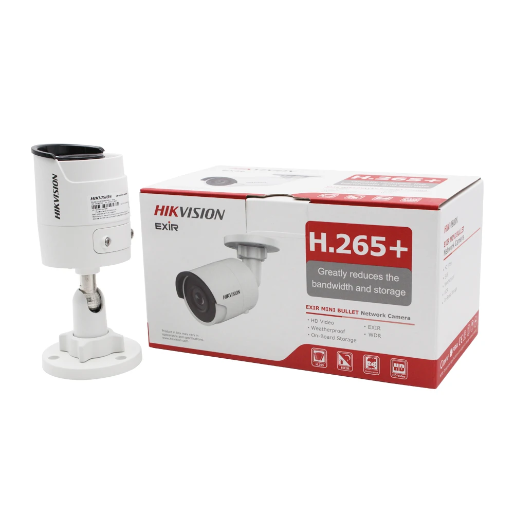 Tanie Hikvision 4K Network Bullet 8MP kamera IP DS 2CD2085FWD I 3D DNR kamera ochrony o wysokiej rozdzielczości 3840*2160