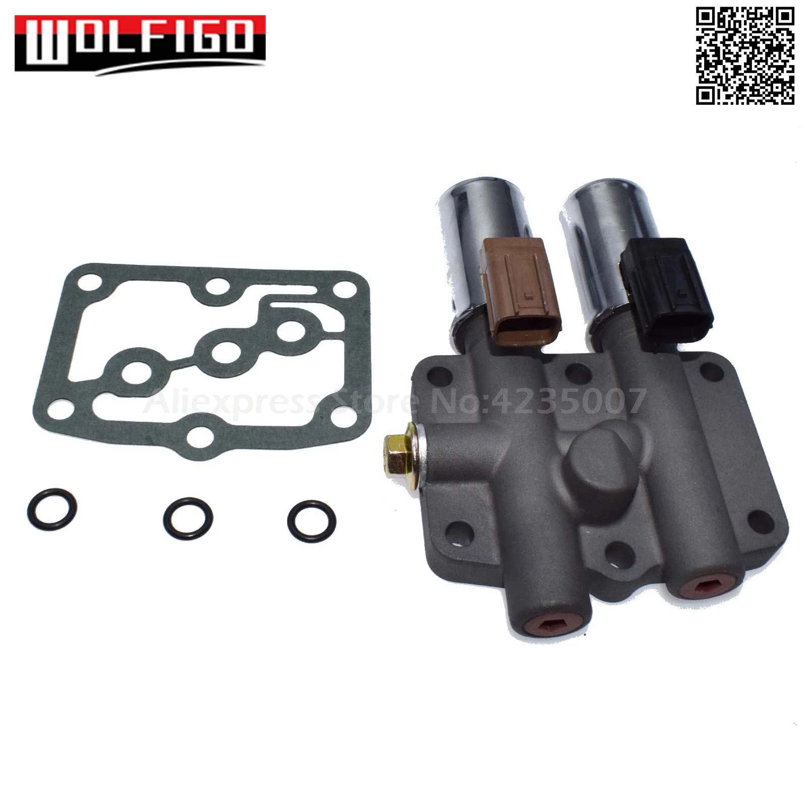 WOLFIGO 28250-P6H-024 Трансмиссия Двойной линейный сдвиг соленоида и прокладка для Honda CL MDX TL D150 Acura Accord Odyssey Pilot