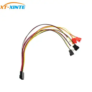 

XT-XINTE 30cm Cooling Fan Cable 4 Pin IDE to 6 Port 2-Pin Splitter Power Cable Adapter Cord 12V 7V 5V for Molex IDE 4Pin