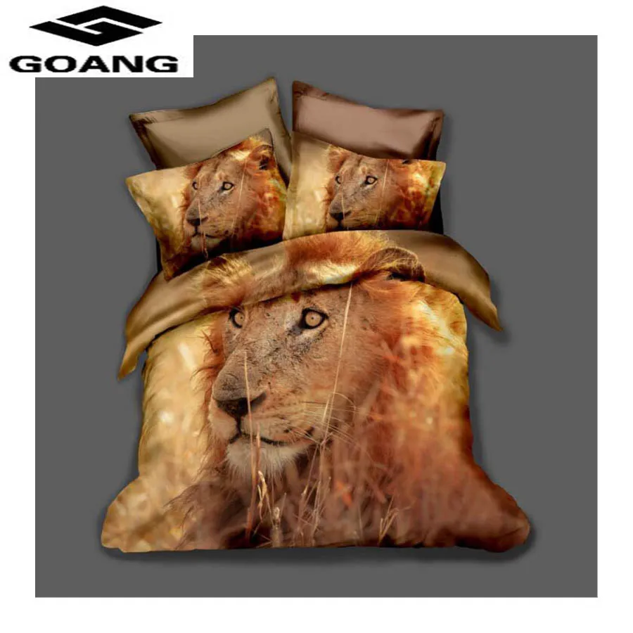 

GOANG bedding set animal Home textiles 3d digital printing super king size bedding sets bed sheet duvet cover and pillowcase