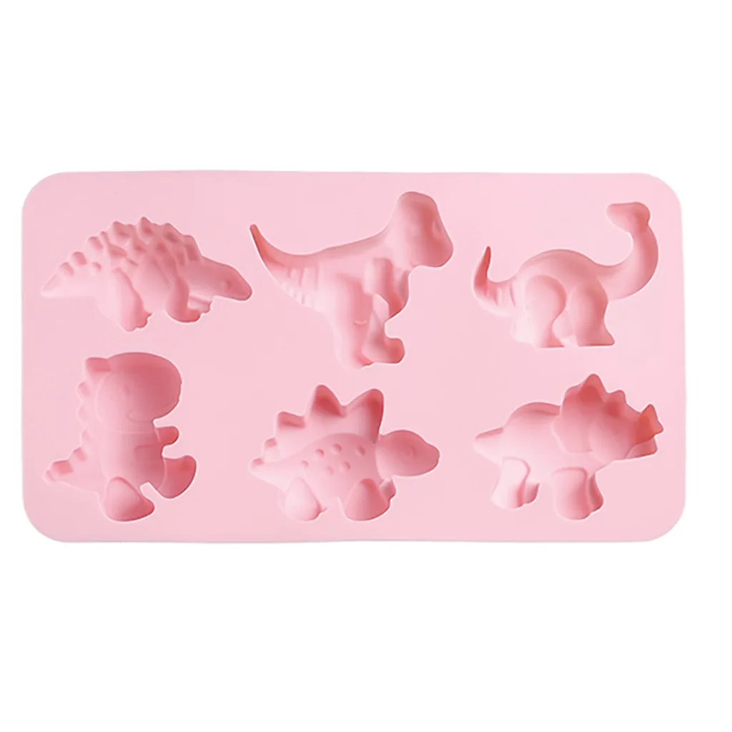 Динозавры силиконовые формы для рукоделия 3D формы шоколада для выпечки, желе украшения торта инструменты для лечения детей день рождения F729