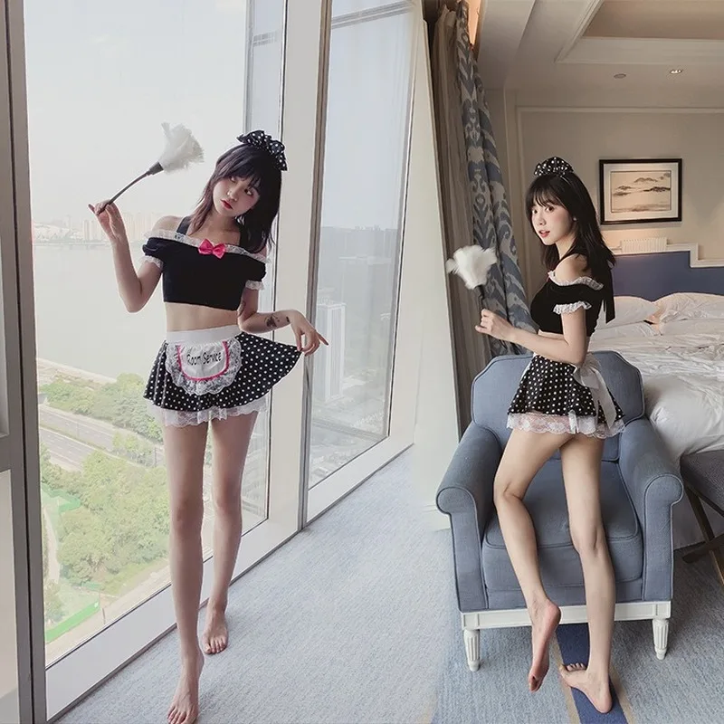 

New Sexy Lingerie Uniform Maid Suit Japanese Uniform Cosplay Maid/Anchor Uniform sexy costumes Erotic Lingerie Role Play Hot