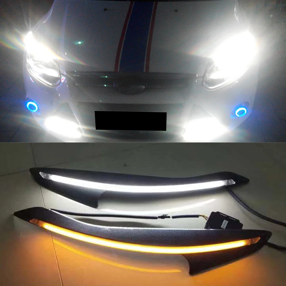 CSCSNL 2 шт. для Ford Focus 3 MK3 2012 2013 2014 2015 автомобилей головной светильник бровей