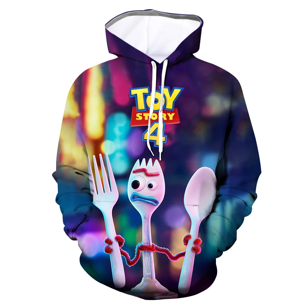 Movie Toy Story 4 Толстовка для мужчин/женщин мультфильм форки Костюмы 3d печати толстовки кофты повседневное Harajuku стиль спортивный свитер
