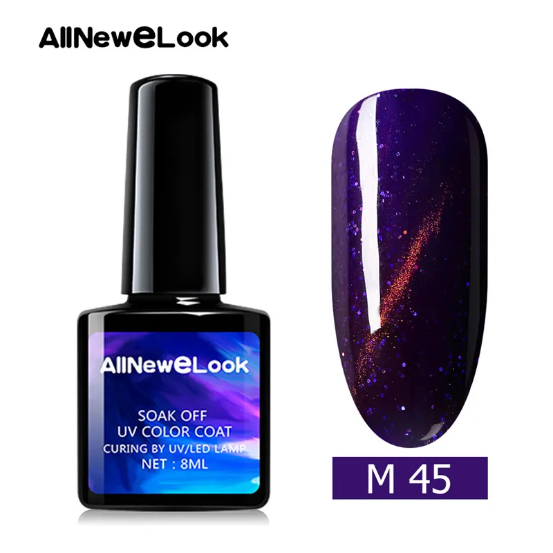45 Allneweook Cateye 3D Набор лаков для ногтей 8 мл полигель набор неоновый гель лак кошачий глаз гель для ногтей гибридные Лаки - Цвет: 45