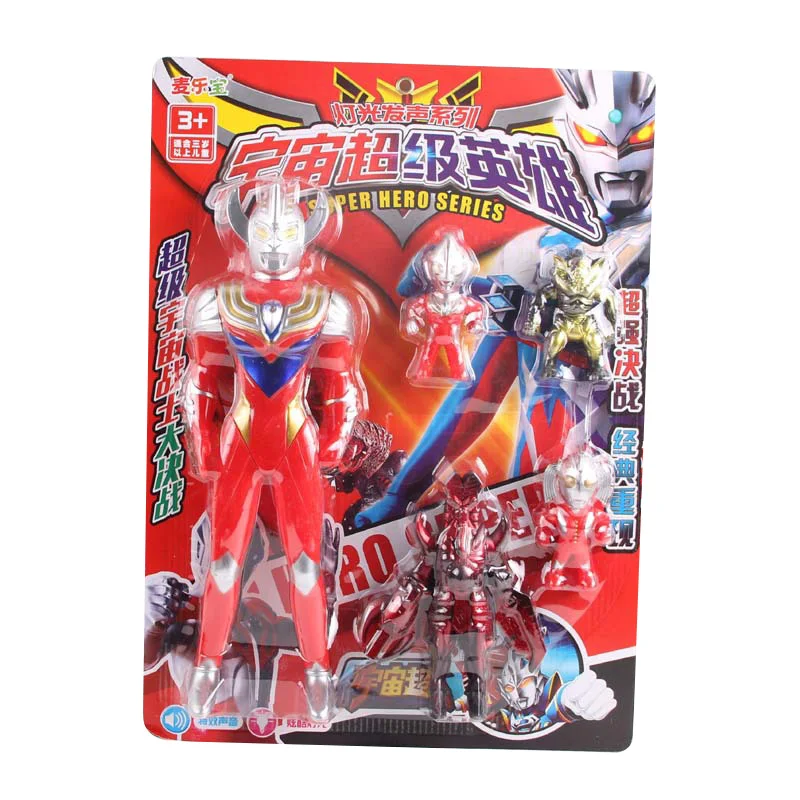 

Japan Anime Children Toys Universe Superman Light Music Robot Ultraman Model Action Figure ultman