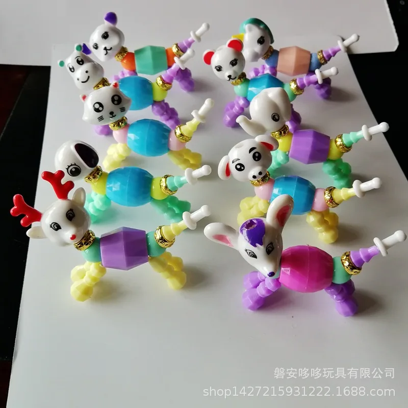 

Twisty Petz DIY Magic Transformation Animal Twisted Flexible Children Beaded Bracelet wan ju lian-Fairy Bracelets