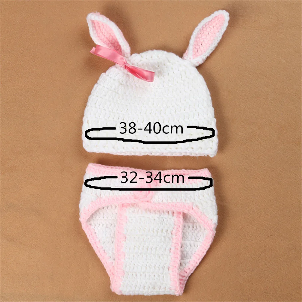 Бренд Pudcoco; комплект из 2 предметов; детская шапка для девочек и мальчиков; комплект вязаной крючком одежды с кроликом; костюм для фотосессии для новорожденных; одежда для маленьких девочек