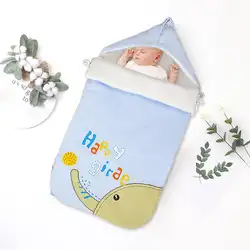 Ветрозащитные конверты для младенцев, Детские спальные мешки из чистого хлопка, хорошее и удобное зимнее одеяло для новорожденных