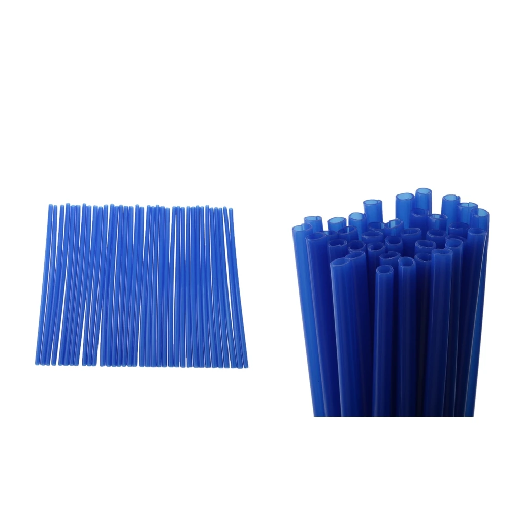72 Pcs Motorcycle Spoke Covers Coats Universal Fit for 19-21 inch Rims Dirt Bike - Blue