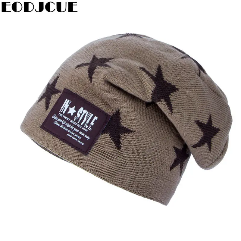 Корейские зимние шапки бини для мужчин Skullies Beanie Hat Зимняя шапка мужская и женская Балаклава Gorras Bonnet вязаная шапка пентаграмма